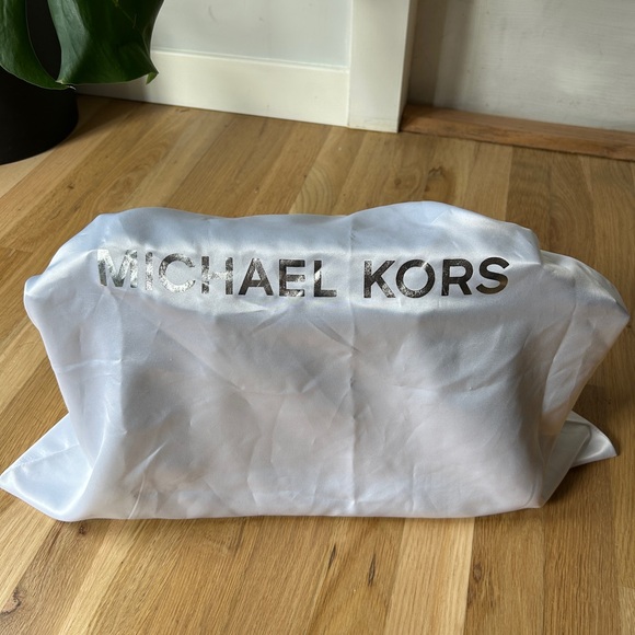 Michael Kors Black Satchel with Structured Design and Gold Accents - Picture 6 of 8